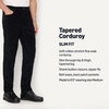 Amazon Essentials Men’s Slim-Fit 5 Pocket Stretch Fine Wale Corduroy Pant(Black)