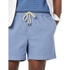 Amazon Essentials Men’s Slim-Fit 5″ Pull-on Comfort Stretch Canvas Shorts(Light Blue)