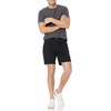 Amazon Essentials Men’s Slim-Fit 7″ Inseam Stretch 5-Pocket Shorts with Tapered Leg(Black)
