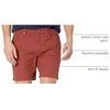 Amazon Essentials Men’s Slim-Fit 7″ Inseam Stretch 5-Pocket Shorts with Tapered Leg(Chestnut Brown)