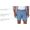 Amazon Essentials Men’s Slim-Fit 7″ Lightweight Comfort Stretch Oxford Shorts with Tapered Leg(Blue)