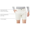 Amazon Essentials Men’s Slim-Fit 7″ Lightweight Comfort Stretch Oxford Shorts with Tapered Leg(Cream)