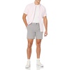 Amazon Essentials Men’s Slim-Fit 7″ Lightweight Comfort Stretch Oxford Shorts with Tapered Leg(Light Grey)