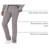 Amazon Essentials Men’s Slim-Fit All-Day Stretch Casual Chino Pant(Dark Grey)