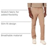 Amazon Essentials Men’s Slim-Fit All-Day Stretch Casual Chino Pant(Dark Khaki Brown)