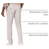 Amazon Essentials Men’s Slim-Fit All-Day Stretch Casual Chino Pant(Light Grey)
