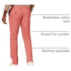 Amazon Essentials Men’s Slim-Fit All-Day Stretch Casual Chino Pant(Washed Red)
