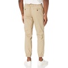 Amazon Essentials Men’s Slim-Fit Cotton Joggers, Breathable(Khaki Brown)