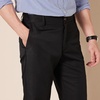 Amazon Essentials Men’s Slim-Fit Flat-Front Dress Pant(Black)