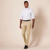 Amazon Essentials Men’s Slim-Fit Flat-Front Dress Pant(Khaki)