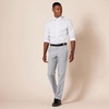 Amazon Essentials Men’s Slim-Fit Flat-Front Dress Pant(Light Grey)
