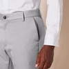 Amazon Essentials Men’s Slim-Fit Flat-Front Dress Pant(Light Grey)