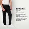 Amazon Essentials Men’s Slim-Fit Jeans with Tapered Leg, 5-Pocket Styling, Zip Fly(Black-heavyweight)