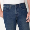 Amazon Essentials Men’s Slim-Fit Jeans with Tapered Leg, 5-Pocket Styling, Zip Fly(Tinted Dark Wash)