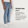 Amazon Essentials Men’s Slim-Fit Jeans with Tapered Leg, 5-Pocket Styling, Zip Fly(Tinted Light Wash)