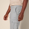 Amazon Essentials Men’s Slim-Fit Stretch Cargo Pants with Tapered Leg(Light Grey)