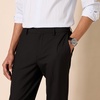 Amazon Essentials Men’s Slim-Fit Wrinkle-Resistant Stretch Dress Pant(Black)