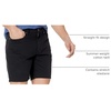 Amazon Essentials Men’s Straight-Fit 7″ Inseam Stretch 5-Pocket Shorts(Black)