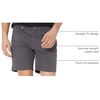 Amazon Essentials Men’s Straight-Fit 7″ Inseam Stretch 5-Pocket Shorts(Dark Grey)