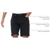 Amazon Essentials Men’s Straight-Fit 9″ Inseam Stretch Cotton Twill 5-Pocket Shorts(Black)