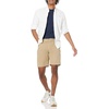 Amazon Essentials Men’s Straight-Fit 9″ Inseam Stretch Cotton Twill 5-Pocket Shorts(Khaki)
