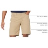 Amazon Essentials Men’s Straight-Fit 9″ Inseam Stretch Cotton Twill 5-Pocket Shorts(Khaki)