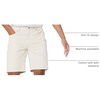 Amazon Essentials Men’s Straight-Fit 9″ Inseam Stretch Cotton Twill 5-Pocket Shorts(Stone)