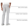 Amazon Essentials Men’s Straight-Fit Casual Stretch Chino Pant(Light Grey)