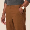 Amazon Essentials Men’s Straight-Fit Chino Jogger Pants with Elastic Waist and Pockets(Dark Khaki Brown)