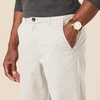 Amazon Essentials Men’s Straight-Fit Chino Jogger Pants with Elastic Waist and Pockets(Stone)