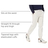 Amazon Essentials Men’s Straight-Fit Chino Jogger Pants with Elastic Waist and Pockets(Stone)