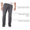 Amazon Essentials Mens Straight-Fit Stretch Jean(Washed Grey)