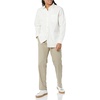 Amazon Essentials Men’s Straight-Fit Wrinkle-Resistant Flat-Front Chino Pant(Khaki)