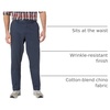 Amazon Essentials Men’s Straight-Fit Wrinkle-Resistant Flat-Front Chino Pant(Navy)