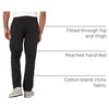 Amazon Essentials Men’s Straight-Fit Wrinkle-Resistant Flat-Front Chino Pant(True Black)