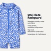 Amazon Essentials Unisex Babies’ Long-Sleeve One-Piece Rashguard(Blue Ditsy Floral)