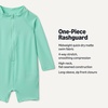Amazon Essentials Unisex Babies’ Long-Sleeve One-Piece Rashguard(Bright Mint Green)