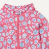 Amazon Essentials Unisex Babies’ Long-Sleeve One-Piece Rashguard(Hot Pink Shells)