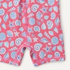 Amazon Essentials Unisex Babies’ Long-Sleeve One-Piece Rashguard(Hot Pink Shells)