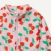 Amazon Essentials Unisex Babies’ Long-Sleeve One-Piece Rashguard(Pink Tomato Red Strawberries)
