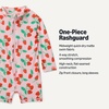Amazon Essentials Unisex Babies’ Long-Sleeve One-Piece Rashguard(Pink Tomato Red Strawberries)