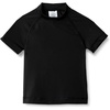 Amazon Essentials Boys and Toddlers’ Short Sleeve Rashguard Swim T-Shirt, Quick-Dry, Slim Fit(Black)
