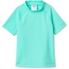 Amazon Essentials Boys and Toddlers’ Short Sleeve Rashguard Swim T-Shirt, Quick-Dry, Slim Fit(Bright Mint Green)