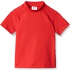 Amazon Essentials Boys and Toddlers’ Short Sleeve Rashguard Swim T-Shirt, Quick-Dry, Slim Fit(Bright Poppy Red)