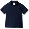 Amazon Essentials Boys and Toddlers’ Short Sleeve Rashguard Swim T-Shirt, Quick-Dry, Slim Fit(Navy)
