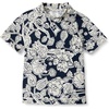Amazon Essentials Boys and Toddlers’ Short Sleeve Rashguard Swim T-Shirt, Quick-Dry, Slim Fit(Navy Folk Floral)