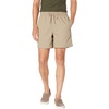 Amazon Essentials Men’s 6″ Inseam Regular Fit Drawstring Shorts with Elastic Waist and Pockets(Khaki Brown)