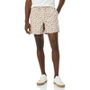Amazon Essentials Men’s 6″ Inseam Regular Fit Drawstring Shorts with Elastic Waist and Pockets(Lavender Palm Leaf Print)