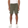 Amazon Essentials Men’s 8″ Inseam Relaxed-Fit Cotton Drawstring Pull-On Walk Shorts, Summer-Weight(Dark Olive)