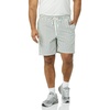 Amazon Essentials Men’s 8″ Inseam Relaxed-Fit Cotton Drawstring Pull-On Walk Shorts, Summer-Weight(Green Pink Vertical Stripe)